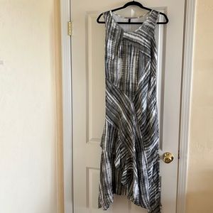 Womens INIZIO Italy sleeveless Linen Dress